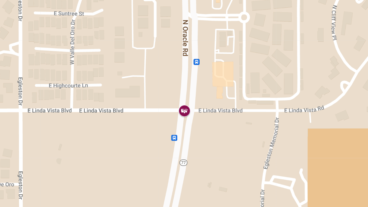 Collision with Injuries at Oracle Rd & Linda Vista Blvd