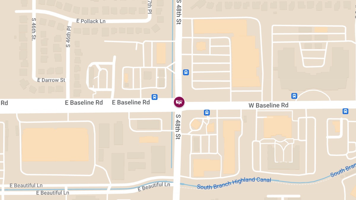 Collision with Injuries at S 48th St & E Baseline Rd