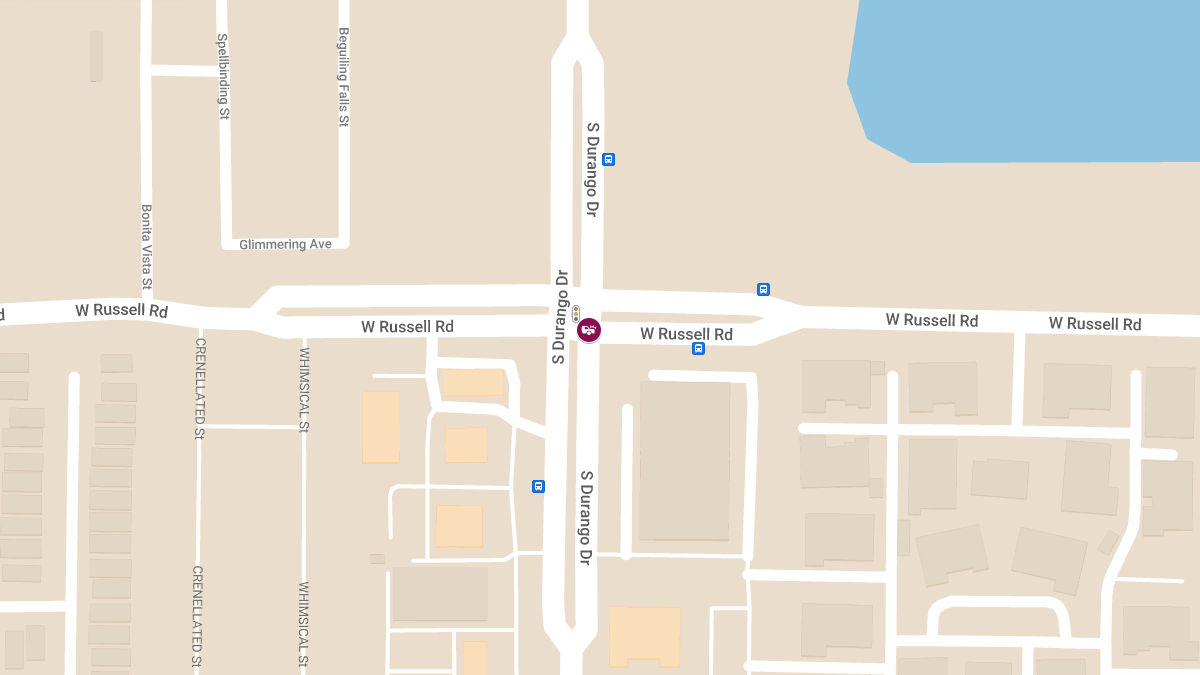 Collision with Injuries at S Durango Dr and W Russell Rd