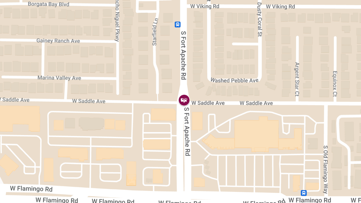 Collision with Injuries at S Fort Apache Rd & W Saddle Ave