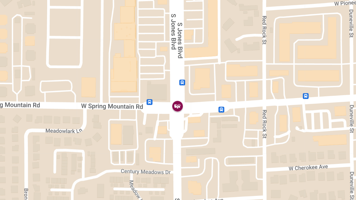 Collision with Injuries at S Jones Blvd & Spring Mountain Rd