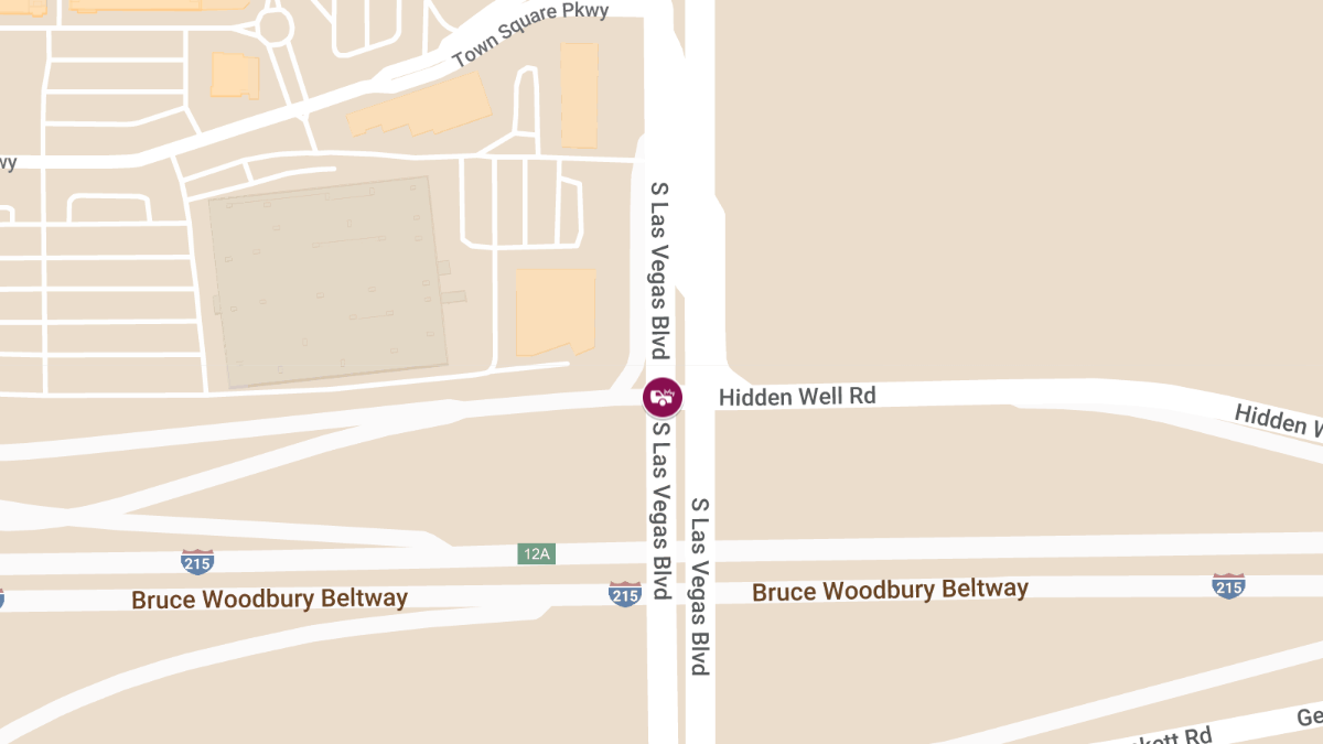 Collision with Injuries at S Las Vegas Blvd & Hidden Well Rd