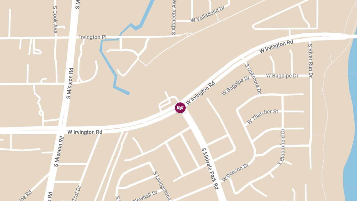 Collision with Injuries at S Midvale Park Rd & W Irvington Rd