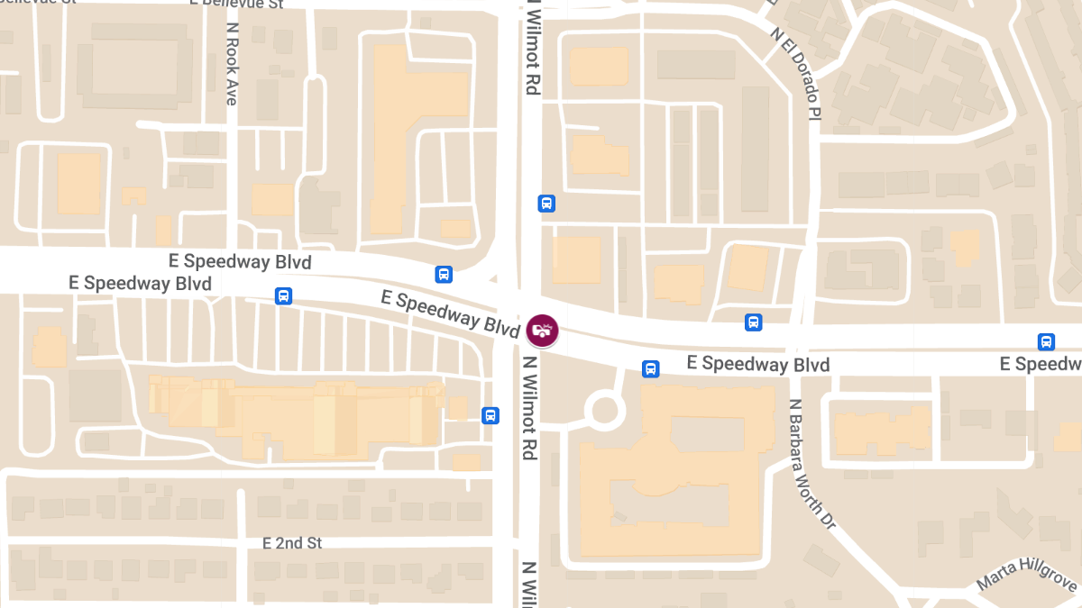 Collision with Injuries at Speedway Blvd & Wilmot Rd