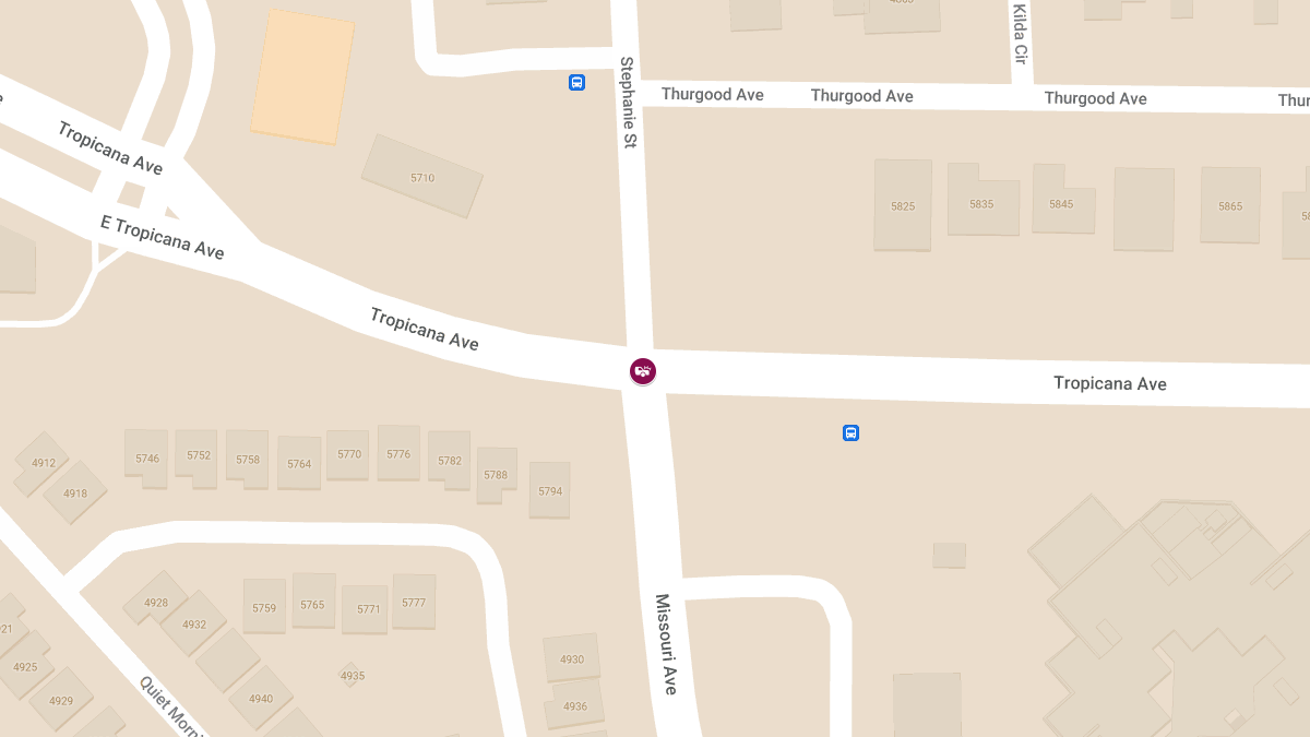 Collision with Injuries at Stephanie St & Missouri Ave