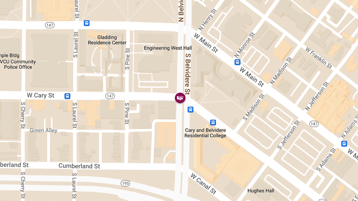 Collision with Injuries at W Cary St & S Belvidere St