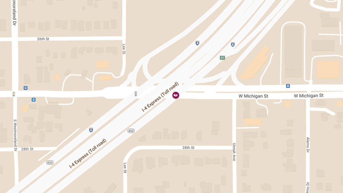 Collision with Injuries at W Michigan St & I-4 E