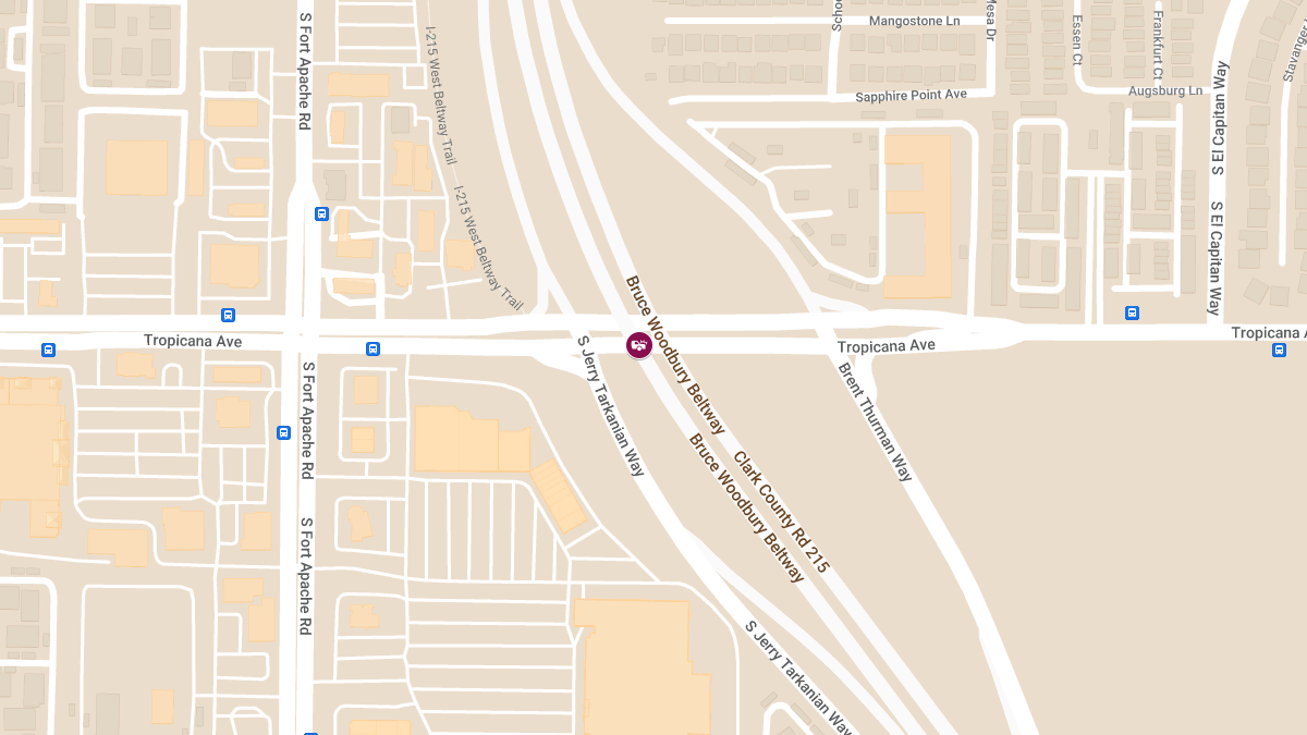 Collision with Injuries at W Tropicana Ave & CC215 WB