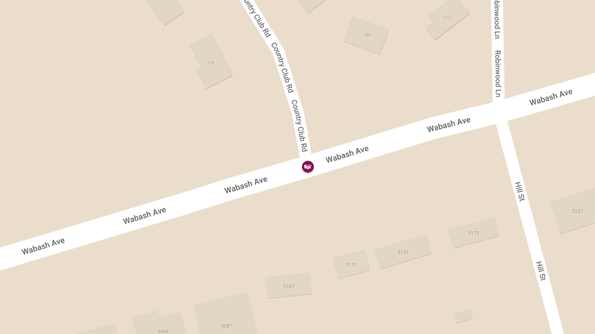 Collision with Injuries at Wabash Ave & Country Club Rd