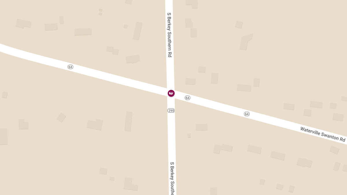 Collision with Injuries at Waterville Swanton Rd & Berkey Southern Rd