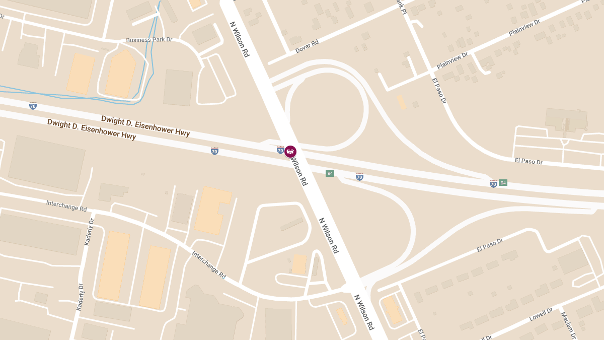 Collision with Injuries on I-70 E at N Wilson Rd