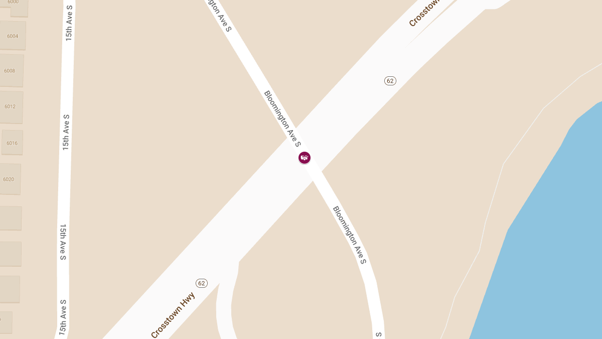 Collision with Injuries on MN-62 W at Bloomington Ave
