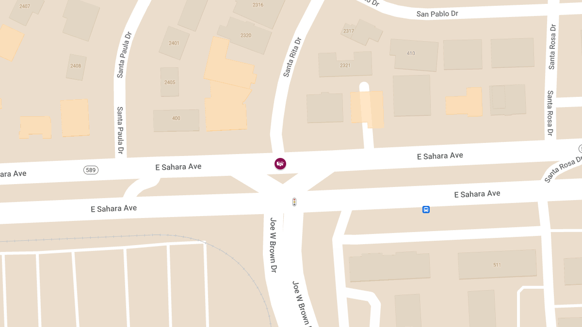 Collision with Injury at E Sahara Ave & Santa Rita Dr