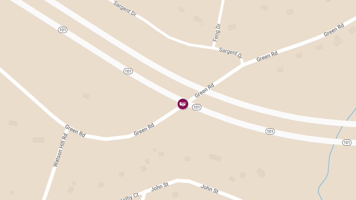 Crash Involving DOT Plow Truck on Rte 101 EB at Green Rd Overpass