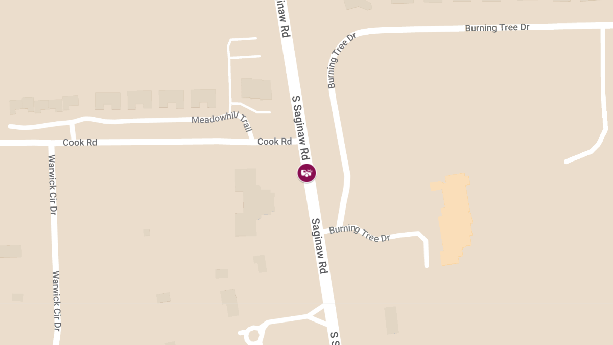 Crash Involving Injuries at S Saginaw Rd & E Cook Rd
