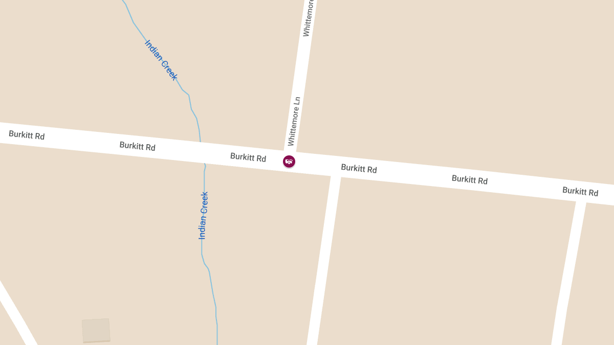 Crash Involving Injuries at Whittemore Ln & Burkitt Rd