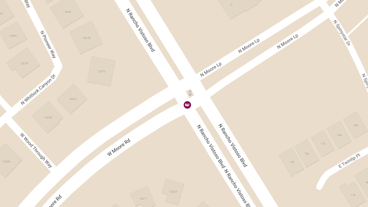 Crash Reported at N Moore Loop & N Rancho Vistoso Blvd