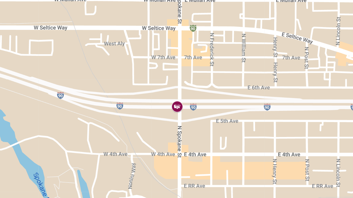 Crash Reported on I-90 at Spokane St (MP 5)