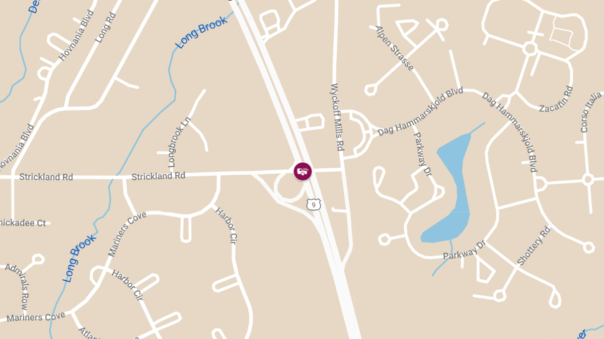 Crash With Injuries Closes All Southbound Lanes on Route 9 at Strickland Rd