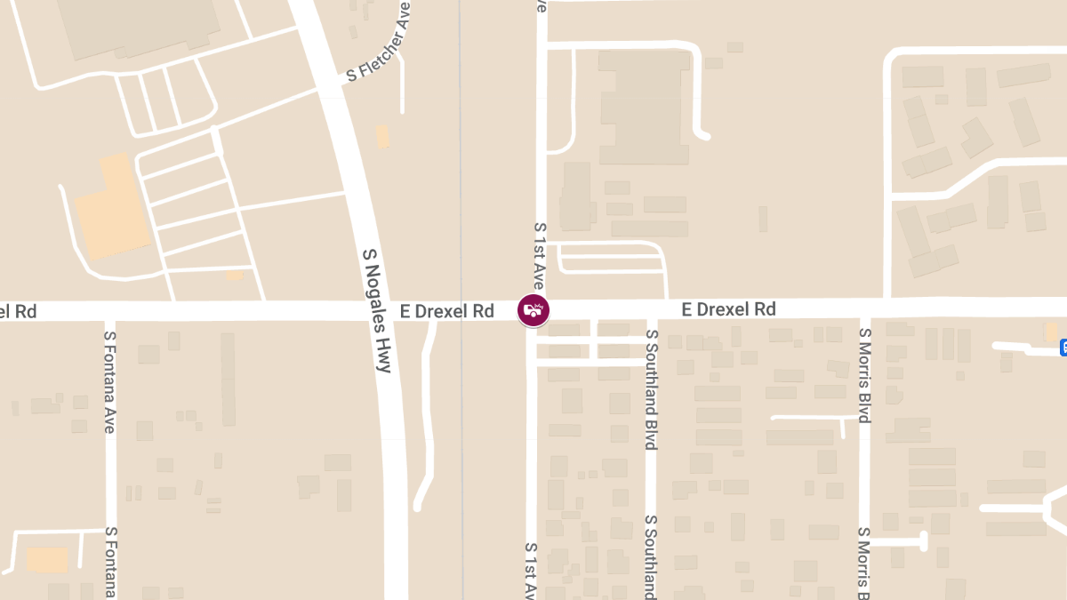 Crash With Injuries at 1st Ave & Drexel Rd, East of Nogales Hwy