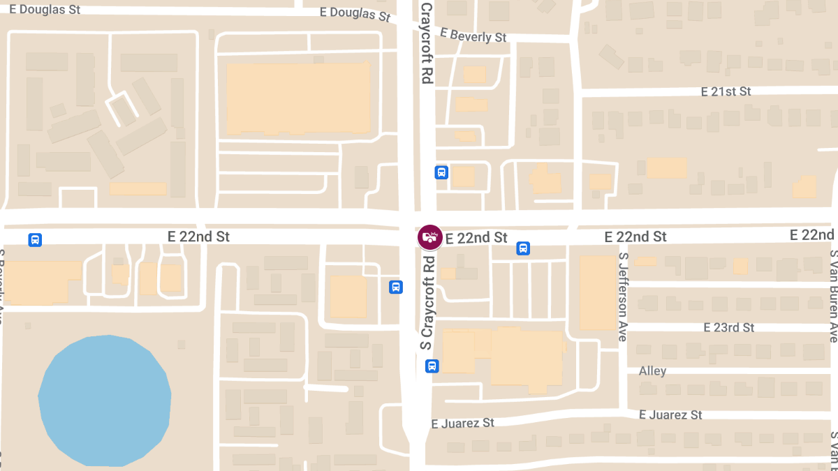 Crash With Injuries at 22nd St & Craycroft Rd