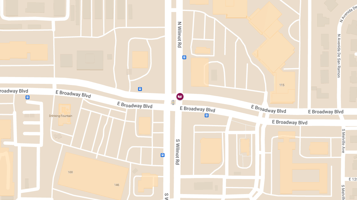 Crash With Injuries at E Broadway Blvd & N Wilmot Rd
