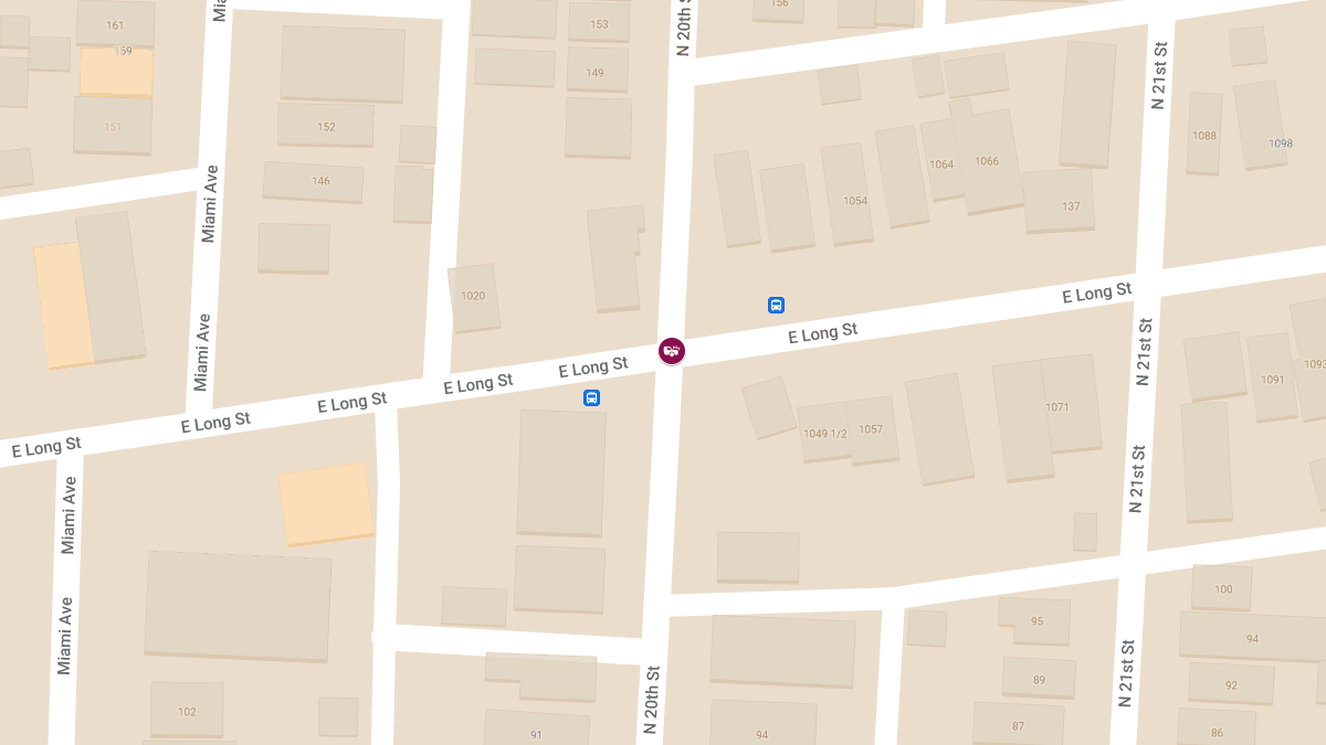Crash With Injuries at E Long St & N 20th St