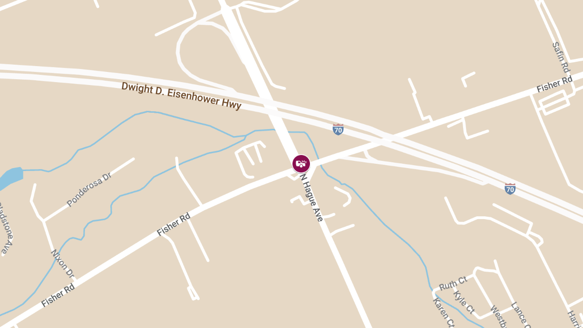 Crash With Injuries at Fisher Rd & N Hague Ave
