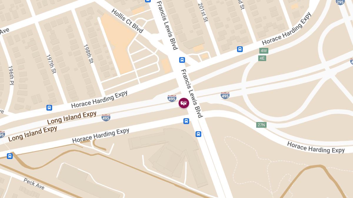 Crash With Injuries at Long Island Expy W & Clearview Expy N