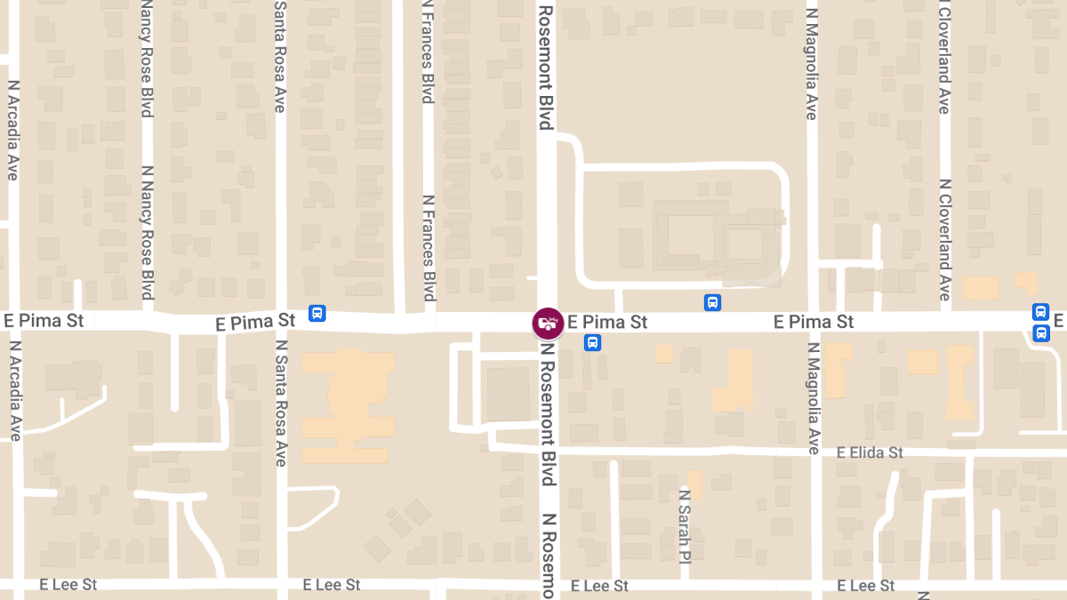 Crash With Injuries at Pima St & Rosemont Blvd