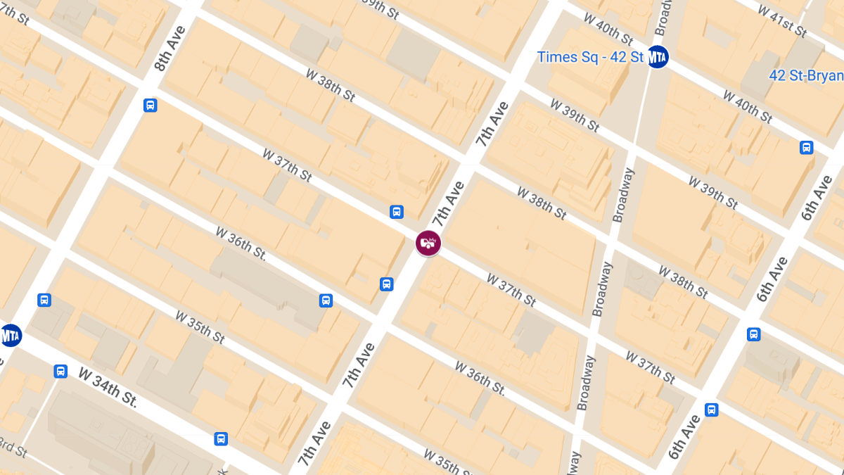 Crash With Injuries at W 37th St & 7th Ave