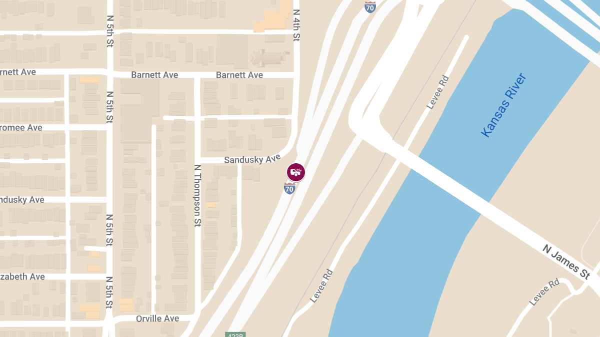 Crash With Injuries on I-70 W