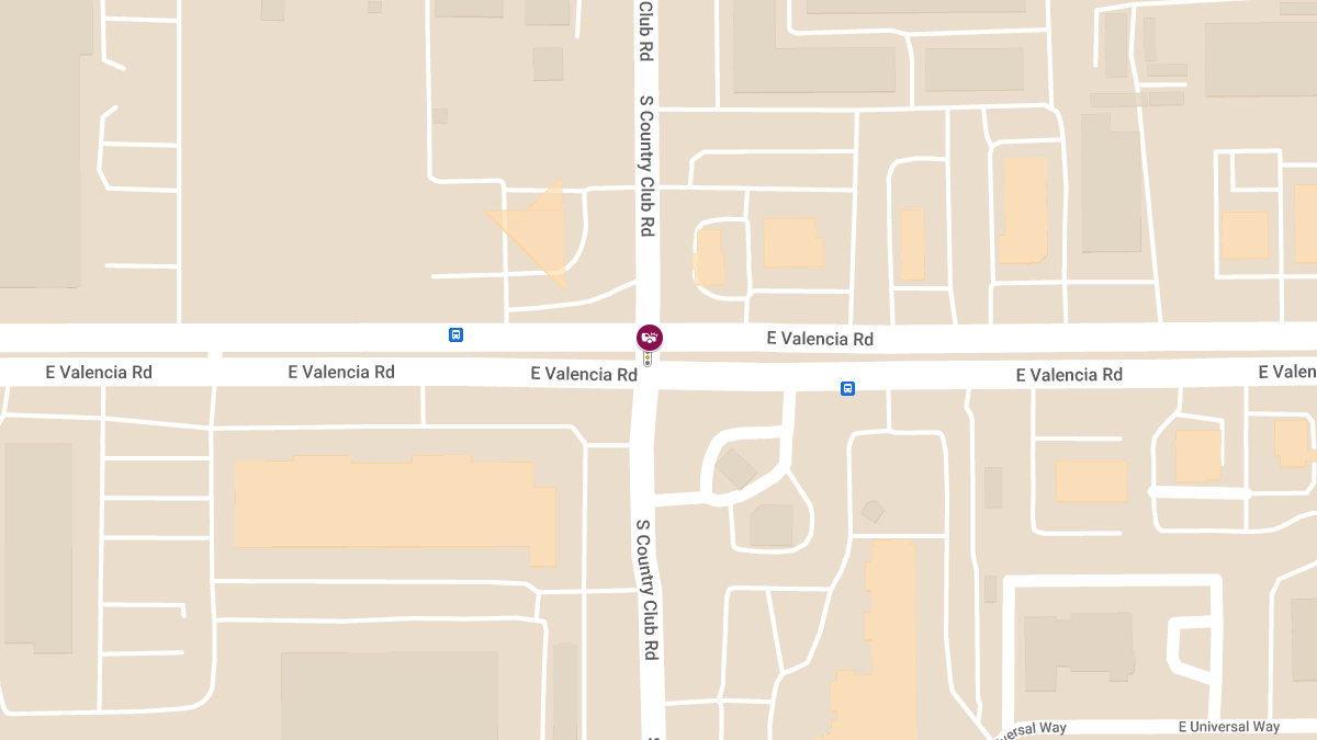 Crash With Injury Reported at Valencia Rd & Country Club Rd