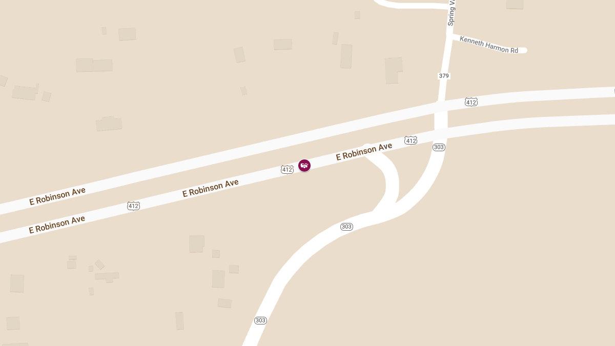 Crash With Injury on WB U.S. Highway 412 Near State Highway 303