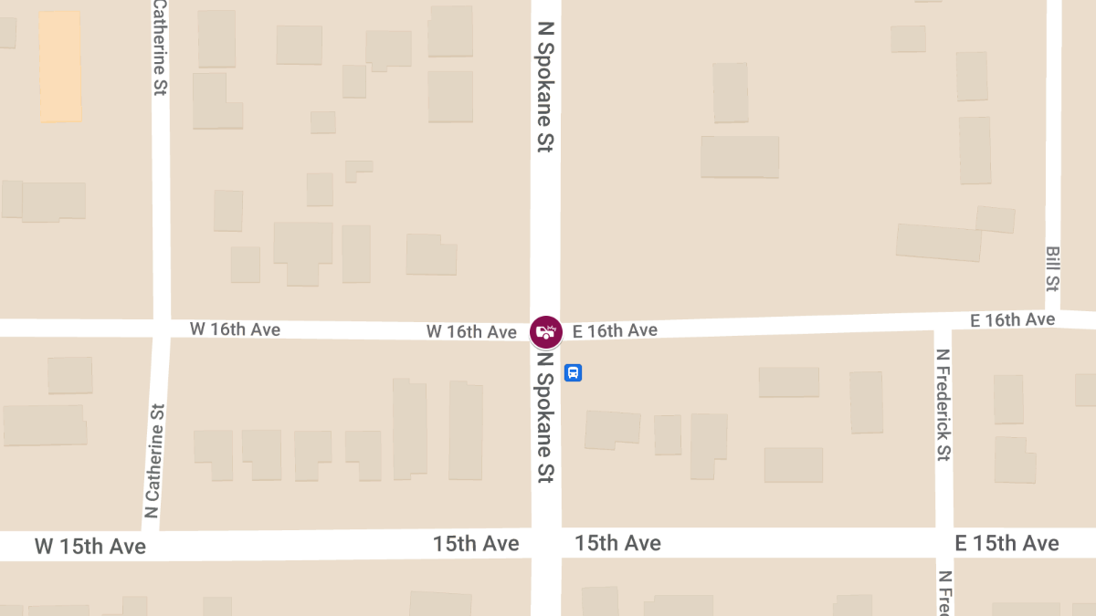 Crash With Unknown Injuries at 16th Ave & Spokane St