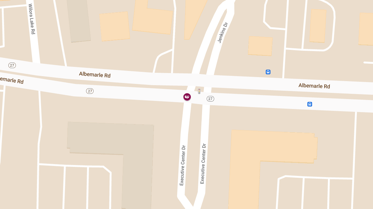 Crash at Albemarle Rd & Executive Center Dr Results in Injuries