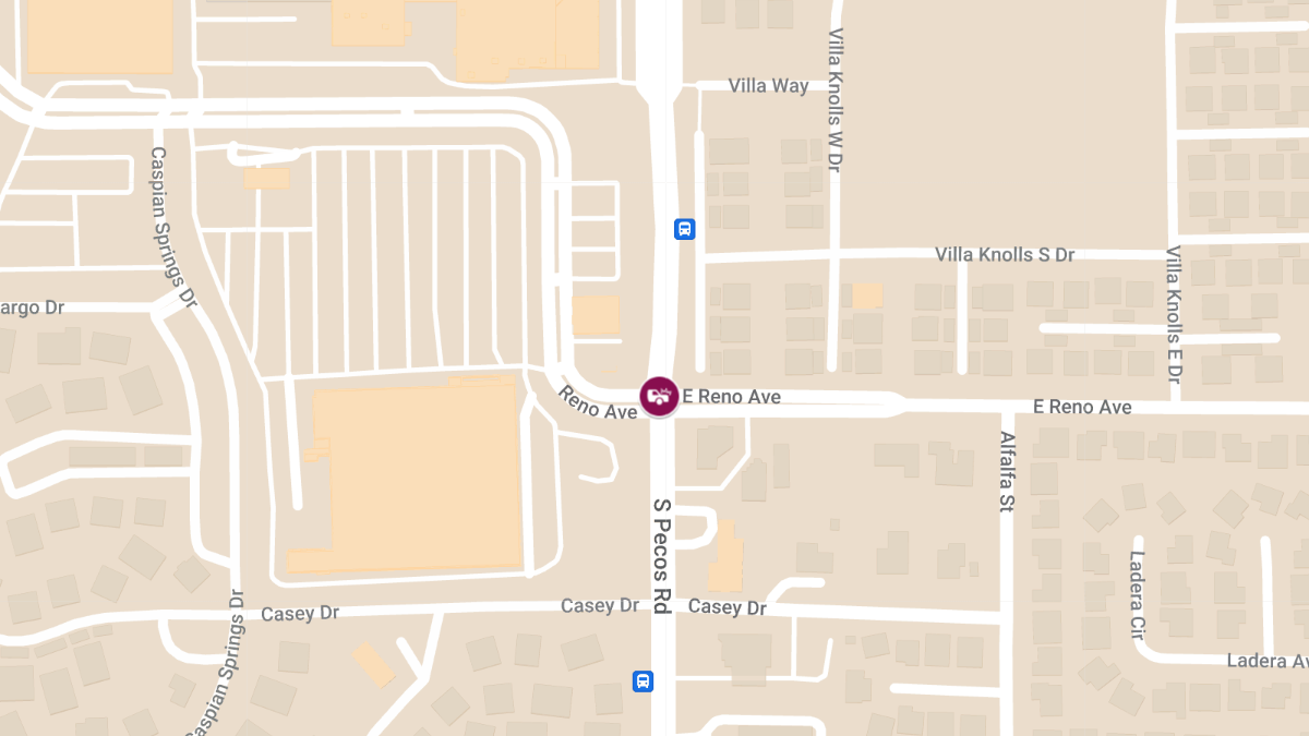 Crash at E Reno Ave & S Pecos Rd Results in Injuries