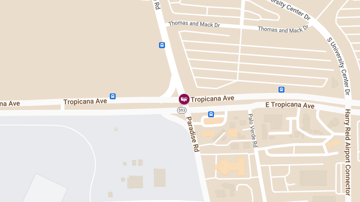 Crash at E Tropicana Ave & Paradise Rd Leads to Injuries