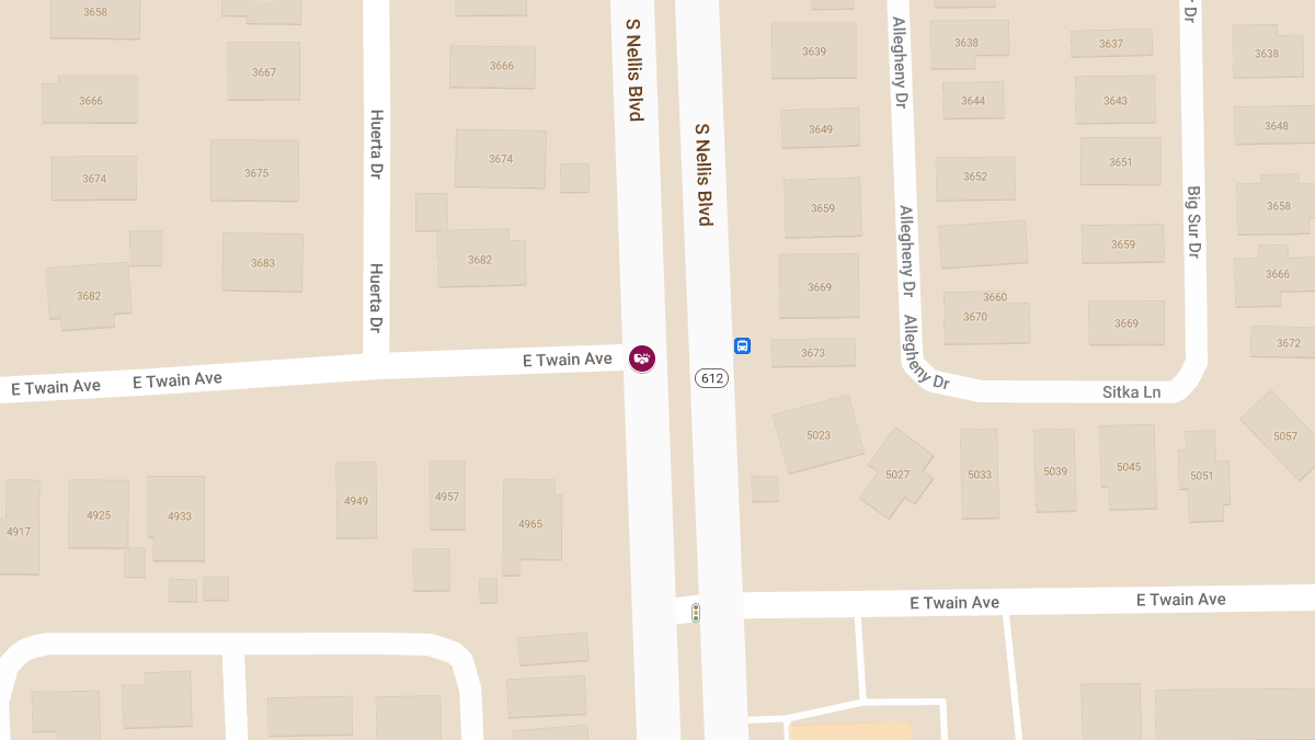 Crash at E Twain Ave and S Nellis Blvd Leads to Injuries