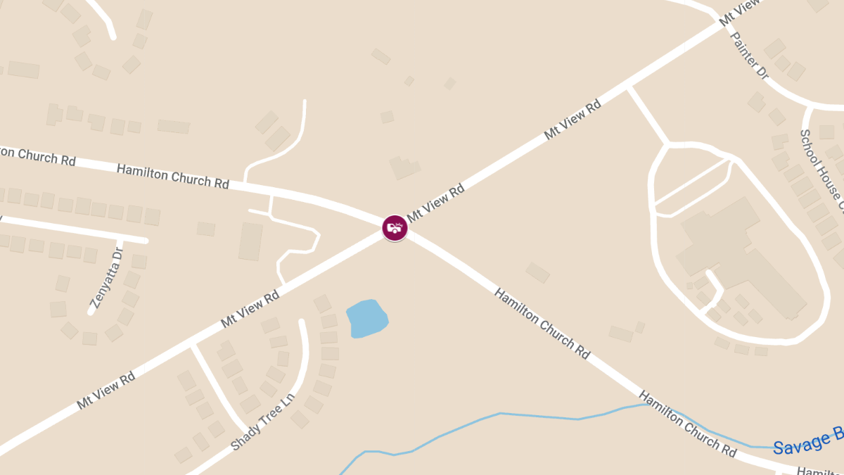 Crash at Hamilton Church Rd & Mt View Rd Results in Injuries