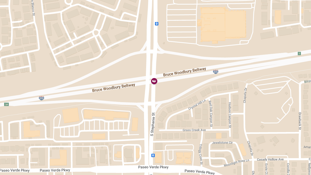 Crash at I-215 W & Stephanie St Offramp Results in Injuries