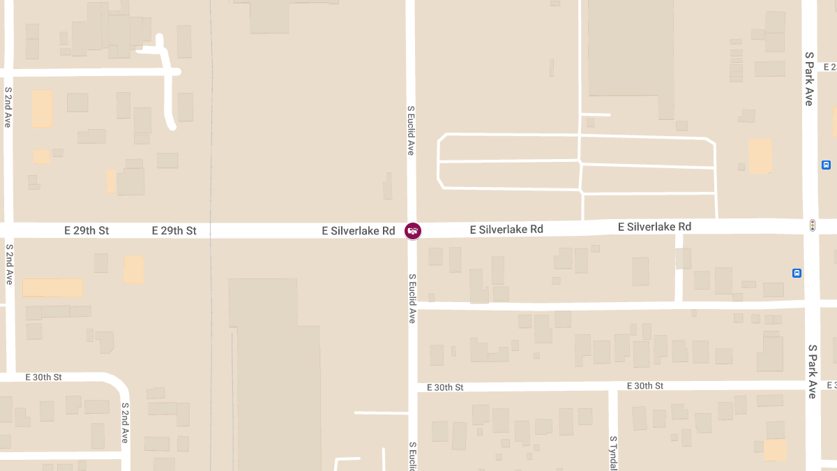 Crash at S Euclid Ave & E Silverlake Rd
