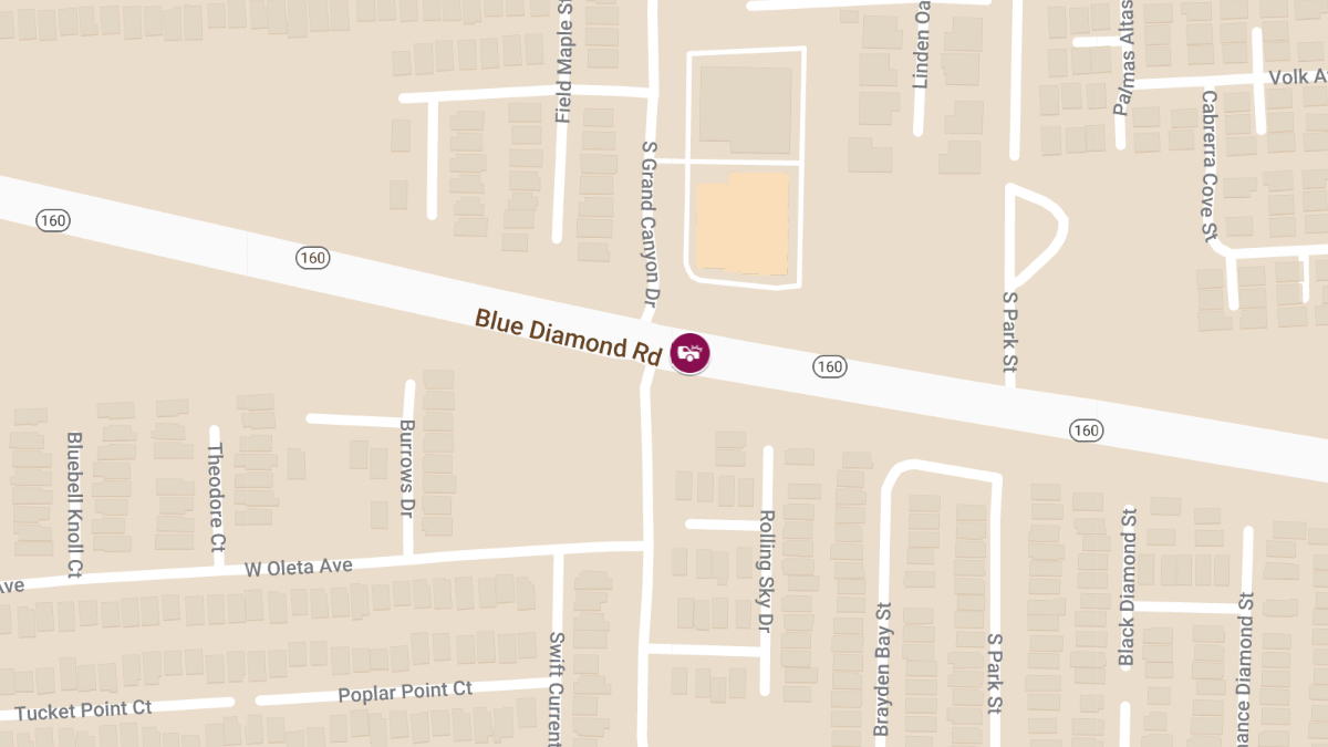 Crash at S Grand Canyon Dr & Blue Diamond Rd Leads to Injuries