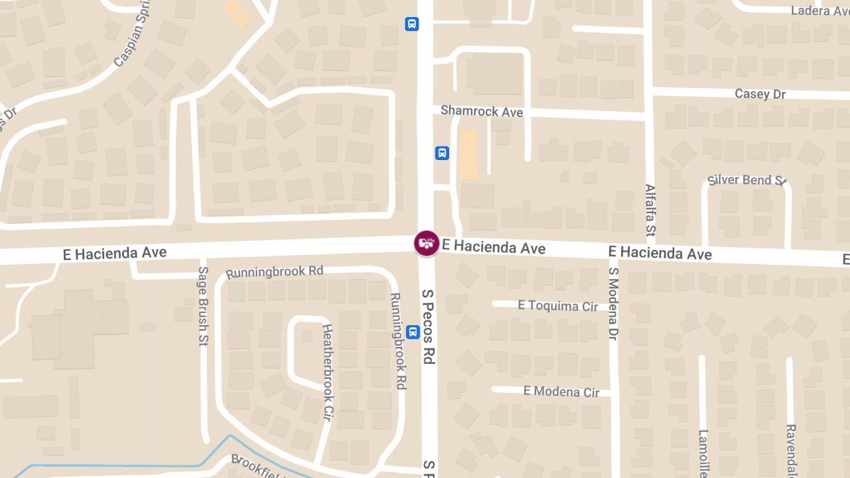 Crash at S Pecos Rd & E Hacienda Ave Causes Injuries