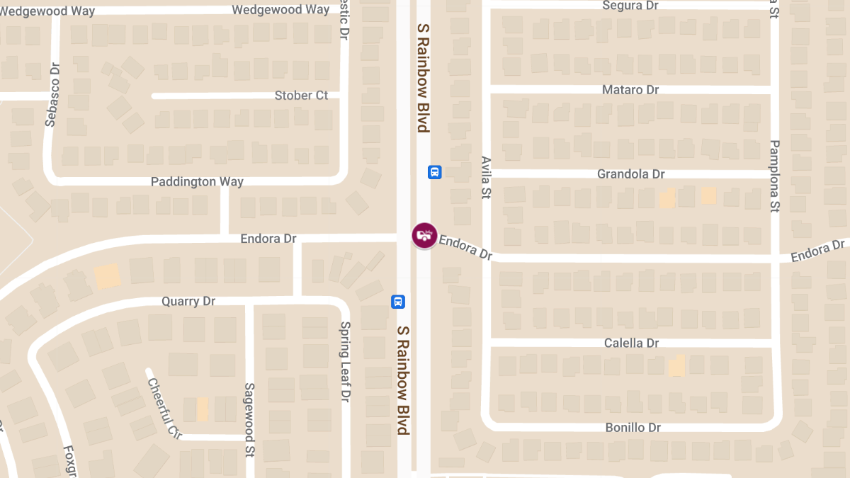 Crash at S Rainbow Blvd & Endora Dr Leads to Injuries