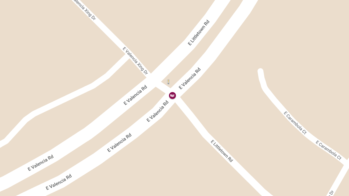 Crash at Valencia Rd & Littletown Rd