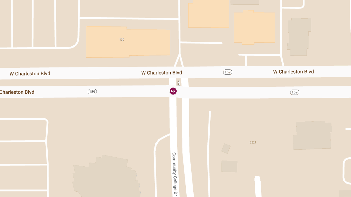 Crash at W Charleston Blvd & Community College Dr Causes Injuries