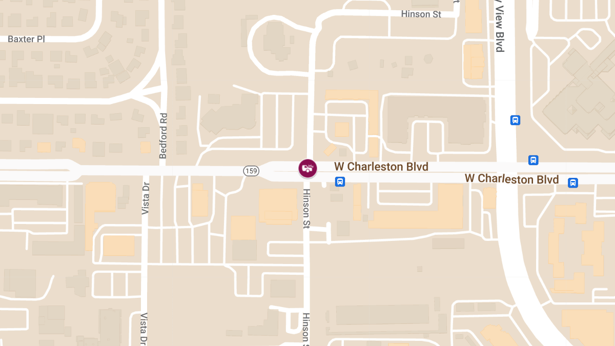 Crash at W Charleston Blvd & Hinson St Causes Injuries