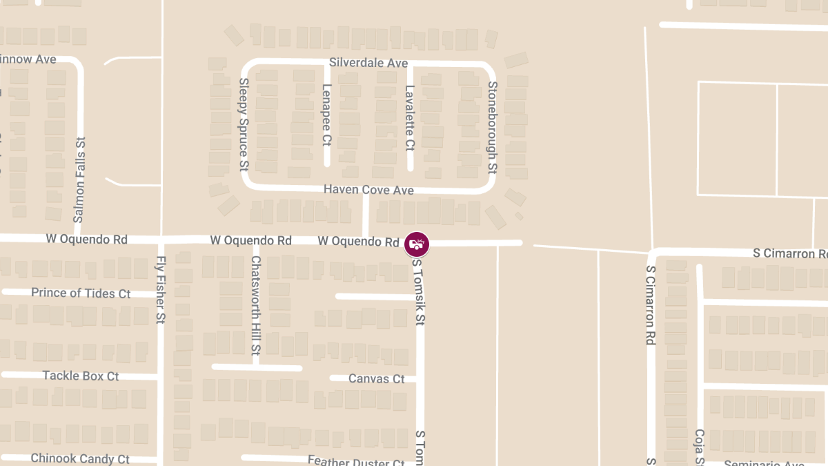Crash at W Oquendo Rd & S Tomsik St Causes Injuries