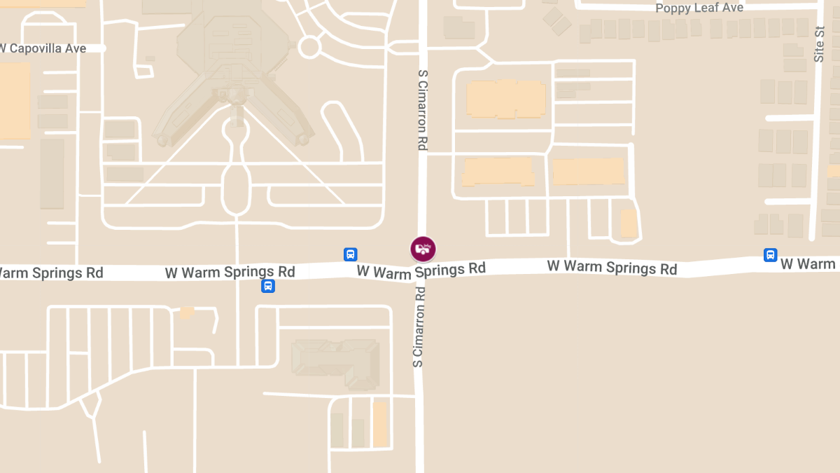 Crash at W Warm Springs Rd & S Cimarron Rd Causes Injuries